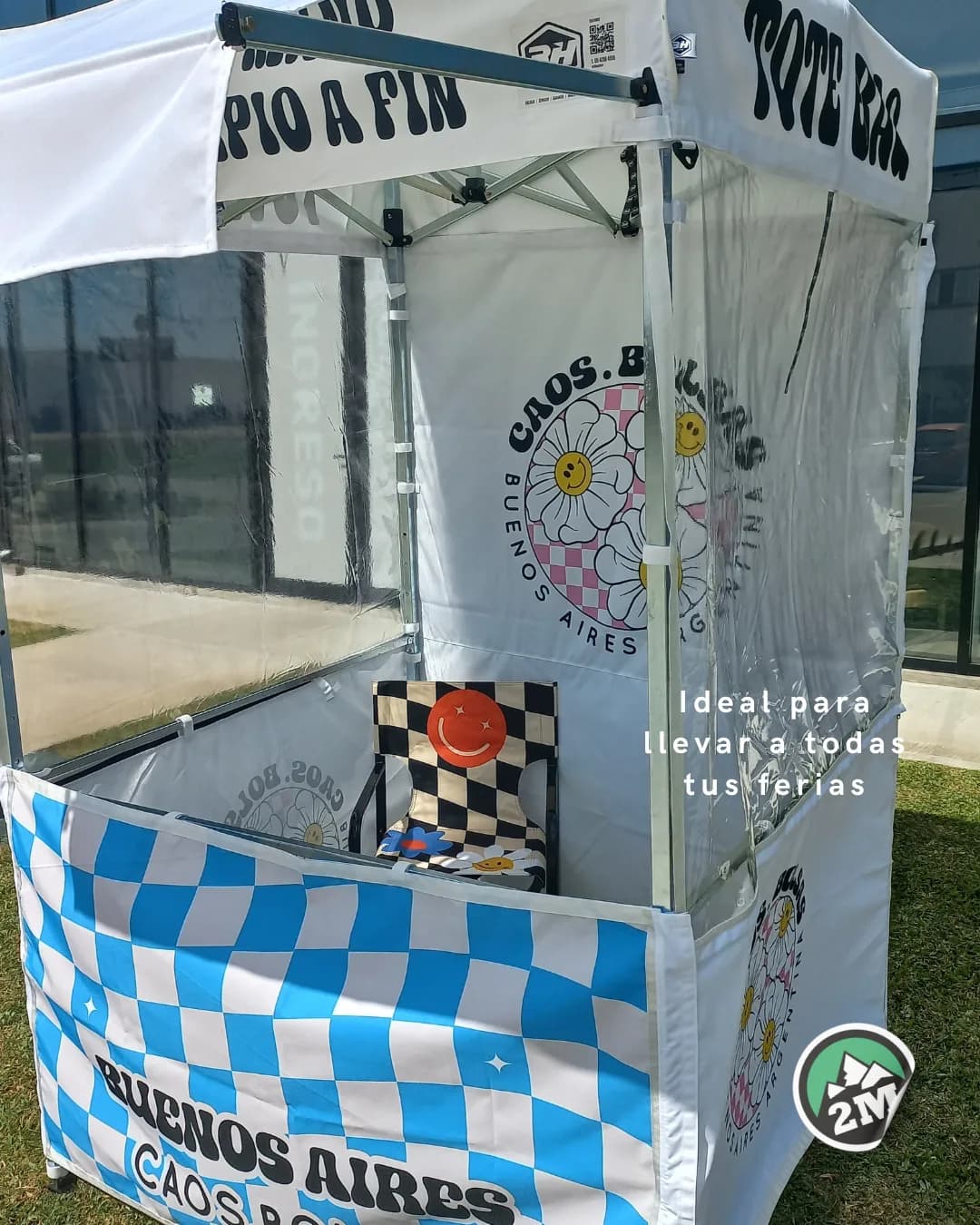Stand plegable, con grafica