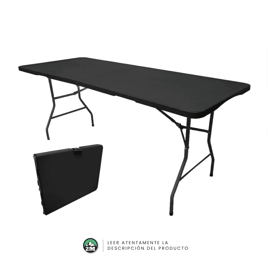 Mesa plegable plastica, maletin