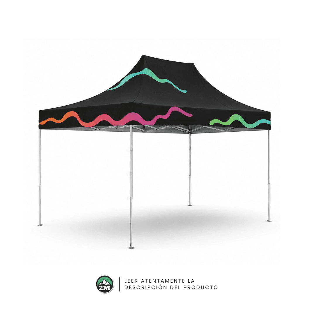 Techo de gazebo plegable | Con gráfica