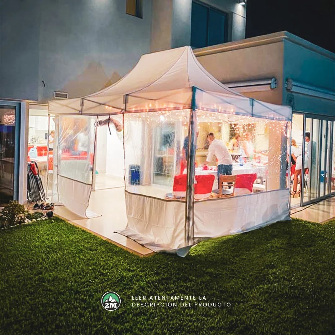 Gazebo plegable con laterales 4.5x3 Mt
