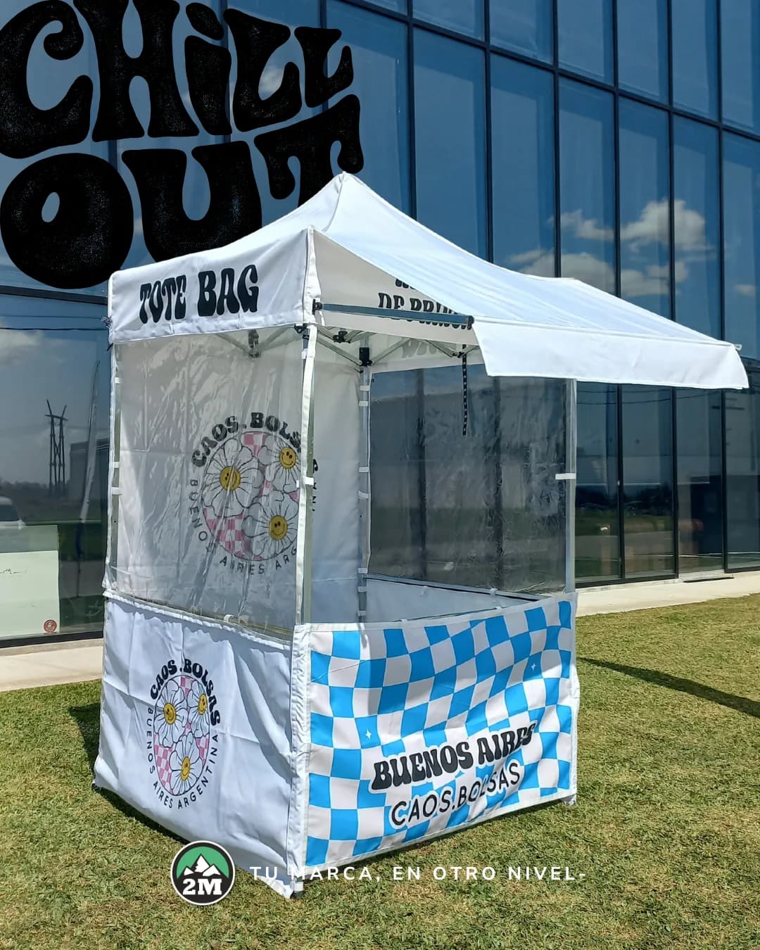 Stand plegable, con grafica