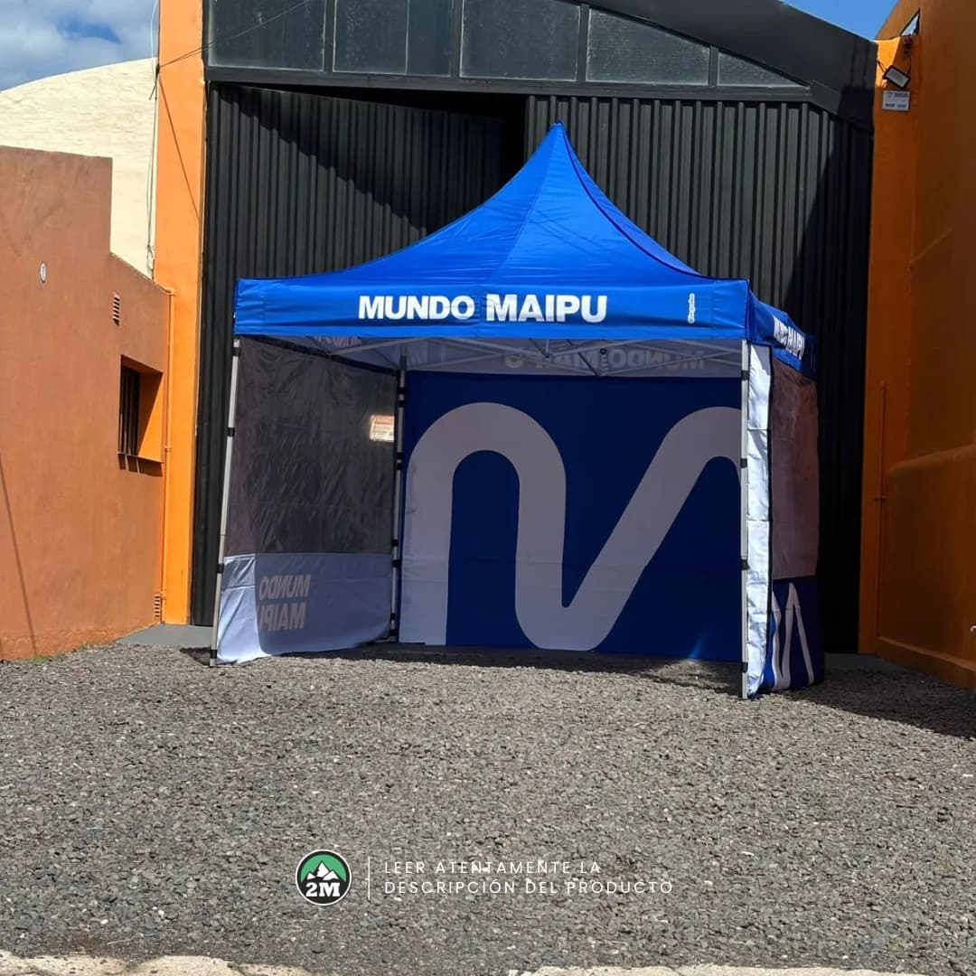 Gazebo plegable + laterales 3x3 Mt | Con gráfica